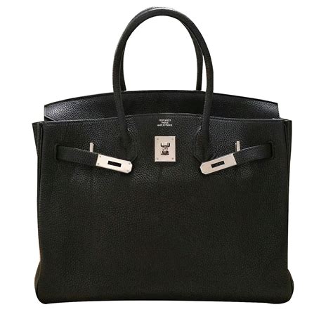 hermes black leather purse|black hermes handbag.